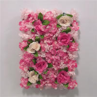 Pared De Flores Artificiales Rosa De Seda Para Decoración De Bodas Bebés Y Navidad Estilo De Hojas Verdes Y Rosas Tamaño Grande - details 32