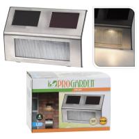 ProGarden Lámparas solares LED de jardín 4 unidades acero inoxidable - details 0