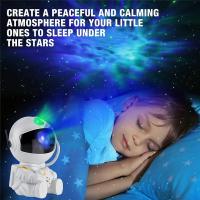 Proyector De Estrellas Y Astronauta Galaxy LED Luz Nocturna Decorativa Para Habitación Regalo Para Niños Lámpara De Decoración Del Piso - details 9