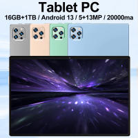 Versión Global, 14 Núcleos,Tablet Android 2025, Nueva Red, 20000mAh,16GB + 1TB, 10,1 Pulgadas, Android 13,0, Wifi - details 0