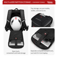 MOTOCENTRIC Nueva Mochila Para Motocicleta 2024 Impermeable Deporte Al Aire Libre Bicicleta De Montaña Viaje Negocios Portátil Con Gran Capacidad De Almacenamiento - details 5