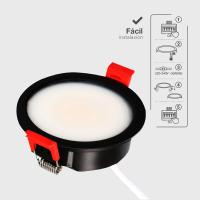 ARO REDONDO EMPOTRABLE COMPACTO LED LUMATI NEGRO/BLANCO GSC EVOLUTION 7W LUZ CCT 600 LUMENES - details 2