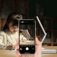 Lámpara De Escritorio LED Portátil Plegable Con Reloj Carga USB 6000mAH Ahorradora De Energía Luz De Lectura Recargable - details 12