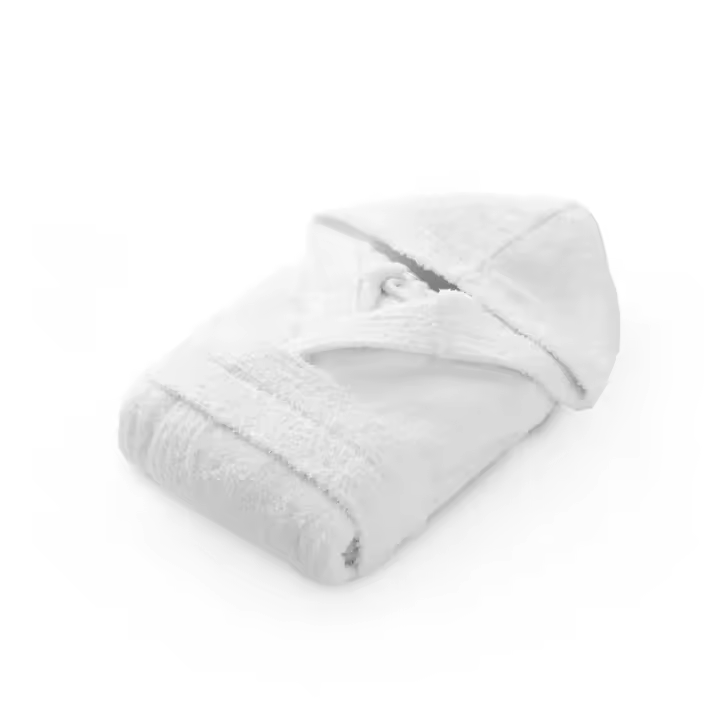 QUALITY TOWELS. ALBORNOZ LISO con CAPUCHA para NIÑO O NIÑA. 100% algodón peinado. Absorbentes y muy suaves. Diferentes colores a elegir. - 1