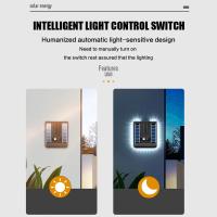 Lámpara De Pared Solar LED Plegable 120° Impermeable Con Sensor De Movimiento 3 Modos Luces De Calle Para Jardín Decoración - details 1