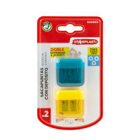 Starplast - PACK 2 Sacapuntas Depósito - 4 Colores, Doble Agujero, Tapa - details 2