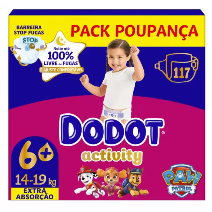 Dodot Activity Extra Pañales Bebé, Tallas: 4+,5+ y 6+. - 1