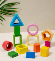 Juguetes De Madera Montessori Para Bebés Sorteo Y Pila De Formas Y Colores Juego De Enseñanza Temprana Para Niños De 1 a 6 Años - details 4