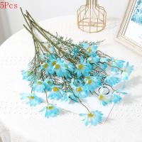 1/3/5Pcs 50cm Girasol Artificial 5Cabezas Flores De Plástico Para Decoración De Boda Novia Hogar Jardín Mesa DIY Sin Embalaje De Venta Al Por Mayor - details 13