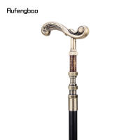 Bastón De Caminar Flor Dorada Decorativo Vampire Cosplay Vintage Moda Halloween Cruzier 93cm Punta De Goma Material De Eje De Acero - details 4