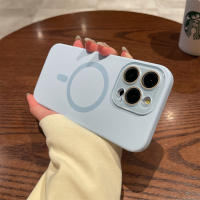 Funda De Silicona Líquida Magnética Para iPhone 13 12 14 15 pro Max Con Carga Inalámbrica Magsafe Y Protección De Cámara Lujo - details 7