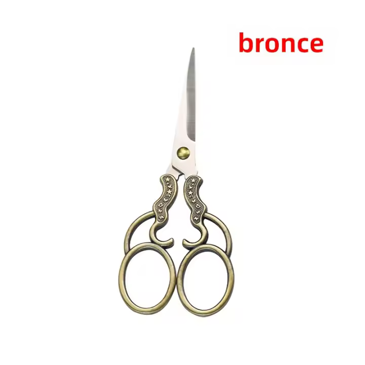 Tijeras De Tailor Retro En Acero Inoxidable Corte De Telas Para Bordado Y Artesanía Apto Para Costura Doméstica - 1