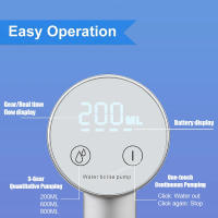 Bomba De Agua Eléctrica Para Botella Recargable Con Pantalla LED Y Dispensador Automático Plegable Para Escritorio Bomba De Agua Con Botón Táctil Y 3 Configuraciones De Cantidad - details 4