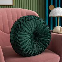 Cojín Redondo De Calabaza De Velours Para Decoración Del Hogar Cojín Grande Plisado Para Sofá Silla Coche Rojo Naranja Decoración De Navidad - details 11