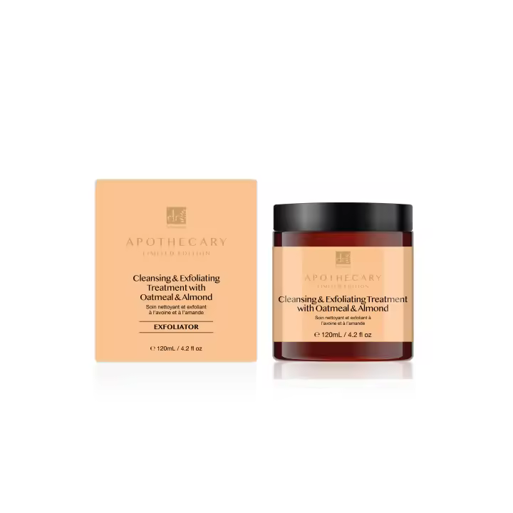 Dr.Botanicals Limpiador y Exfoliante Facial con Avena y Almendras 120ml - 1