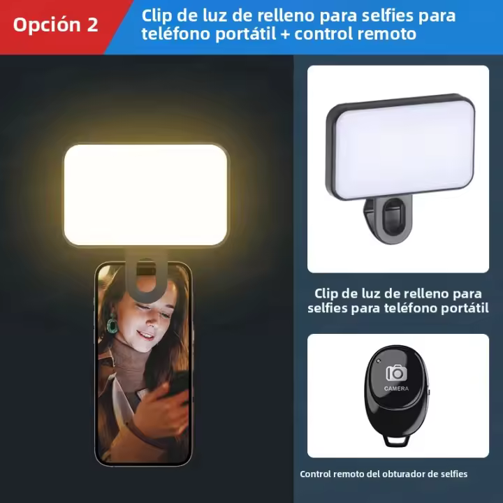 Luz De Auto Fotografía Portátil Ajustable En 3 Colores Para Smartphone Laptop IPad Video Conferencia Vlog Adaptador De Energía DC - 1