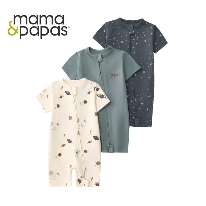 Zenyth Mono de Verano para Bebe, de manga Corte, Con Cremallera de Doble Cabeza, para gatar, para recién Nacido, Caja de regalo - 1