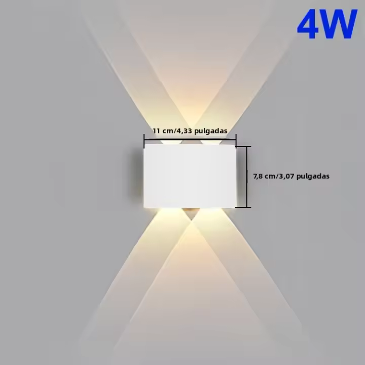 Lámpara De Pared LED IP65 Impermeable Para Exterior Iluminación De Jardín Villa Patio Interior Dormitorio Sala De Estar Escaleras Luz De Parede ABS AC86-265V Contemporánea - 1