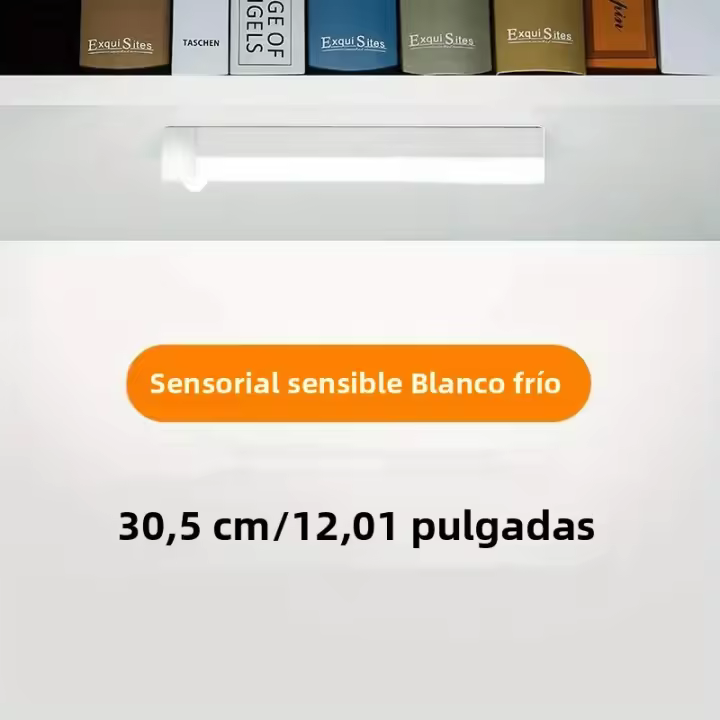 Luz De Noche LED Con Sensor De Movimiento Y Carga Inalámbrica Para Armario Cocina Escaleras Armario Decoración Del Hogar Luz De Gabinete 1pc - 1
