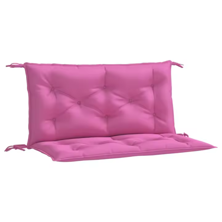 vidaXL Cojines para banco de jardín 2 uds tela 100x50x7 cm Color Negro,  Azul y blanco,  Negro y blanco y mas Cojín Decorativo de Asiento Cojines de muebles de salon - 1