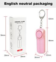 Alarma De Seguridad Personal Portátil 130dB Larga Duración Para Mujeres Niños Ancianos Y Niñas Antisatélite En Emergencias Con Llave Personalizada - details 9