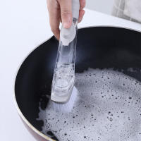 Escobilla De Cocina Con Dispensador De Jabón Y Cabezas De Repuesto Reemplazables Escobilla Para Limpieza De Ollas Freidora Fregadero Del Hogar Xqmg - details 0