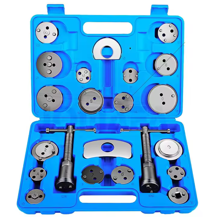 JOMAFA Kit Reposicionador De Pistones De Freno 22 Piezas - Retractor + Adaptador 3 Puas - 1206 - 1