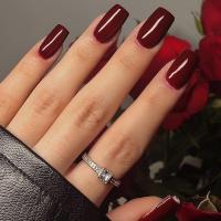 24PCS Uñas Postizas Cuadradas De Color Carne Pura Para Fiestas Y Citas Uñas Postizas De Ambra ABS Para Uso Diario - details 5