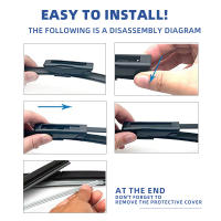 Limpiaparabrisas Delantero Y Trasero LHD Para Renault Clio 3 III 4 IV 2005-2020 Hatchback Y Estanco 3 Piezas Cepillos De Ventanas - details 5