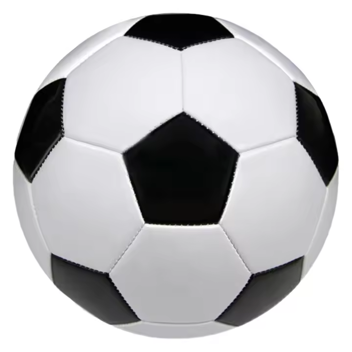 Balón De Fútbol Profesional Tamaño 5 PU Cuero Tejido Por Máquina Entrenamiento Deportes Balón De Soccer Negro Y Blanco - 1