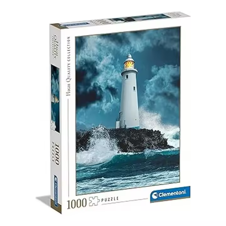 Clementoni Collection Lighthouse In The Storm Puzzle 1000 Piezas 39828 - 1