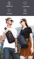 BANGE Bolsa Multifuncional De Hombro Cruzada Impermeable Para Hombres Bolsa De Pecho Para Viajes Cortos Estilo Fashion Unisex - details 1