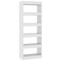 vidaXL Estantería/divisor madera de ingeniería 60x30x166 cm Blanco, Negro, Roble Sonoma Mueble Almacenaje Estantería para Oficina, Estudio, Dormitorio Estantería/Librería/ mueble de Almacenamiento - details 3