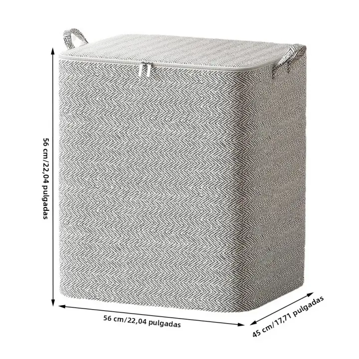 Caja De Almacenamiento Para Edredones Organizador a Prueba De Polvo Contenedor Ecológico De Plástico Espacio Ahorrador Para Ropa Y Sábanas - 1
