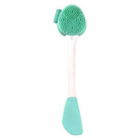 Cepillo De Limpieza Facial De Silicona 2 En 1 Instrumento De Limpieza Facial Eliminador De Masка De Arcilla Y Rascador De Maquillaje - details 12
