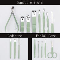 Juego De Tijeras Para Uñas Con Bolsa Plegable Herramientas De Manicura Y Pedicura Universal Para Cuidado Facial Verde Azul Morado Amarillo 4/8/12/16 Piezas - details 1
