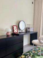 Lámpara De Mesa En Forma De Setas Blancas Con Cuerpo De Hierro Luz LED Moderna Para Decoración De Habitación Y Comedor - details 5