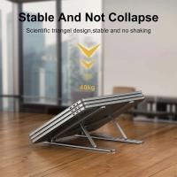 Soporte De Aleación De Aluminio Para Portátil Ajustable Plegable Portátil Para Computadora Bracket De Elevación Y Enfriamiento Antideslizante - details 1