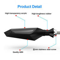 Lámpara De Señal LED Para Motocicleta 8mm Indicator De Flujo Secuencial Luz Amarilla Para Luz De Funcionamiento Y Luz Trasera - details 7