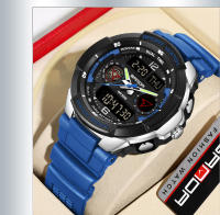 Reloj Electrónico Para Hombre SANDA 6197 Edición Coreana Deportivo Multifuncional Impermeable LED Estudiante Resistente Al Choque Con Pantalla LED Y Cronógrafo - details 14