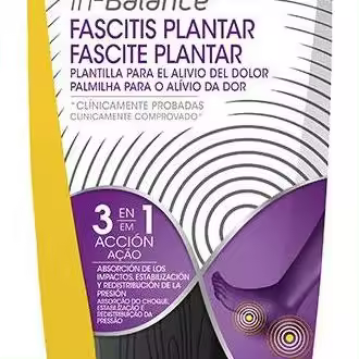 Fascitis Plantar Plantillas Anti-Dolor Con Tecnología In-Balance 3 En 1 #Talla M 40-42 1 U - 1