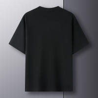 Camiseta De Algodón Puro 100% Para Hombre Manga Corta Verano Moda Casual Color Sólido Cuello Redondo Top Amplio Para Pareja - details 41
