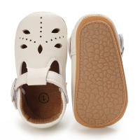 Zapatos Para Bebé Recién Nacidos Niñas Clásicos Corazón De Goma Antideslizante PU Vestido Primera Caminadora Zapatos De Cuna - details 8