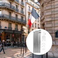 Kit De Pabellón Con Palo De Pabellón De 18 Metros Y Soporte De Pared Montaje De Pabellón De Muro Kit De Palo De Pabellón - details 7