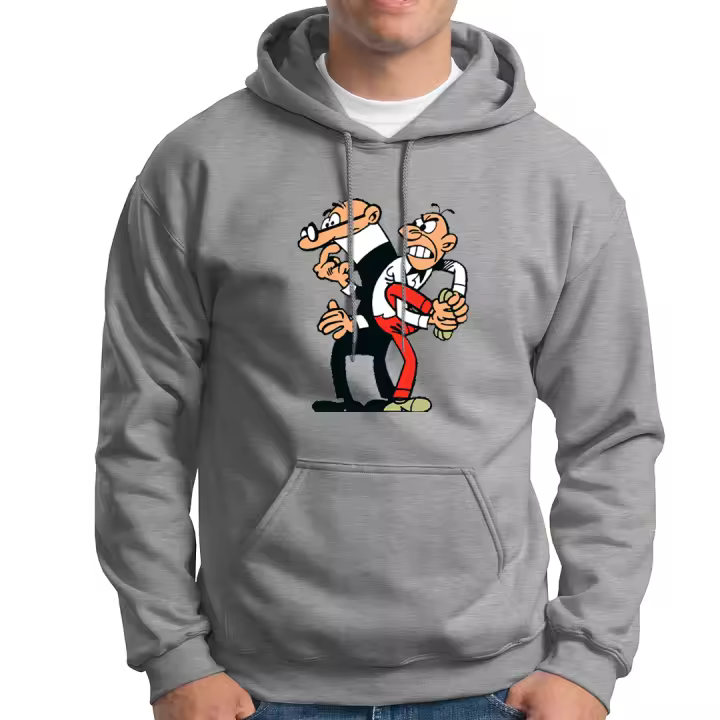 Sudadera con capucha Mortadelo y Filemon. El Super. Profesor Bacterio. Ofelia. Varios colores. Todas las tallas. - 1