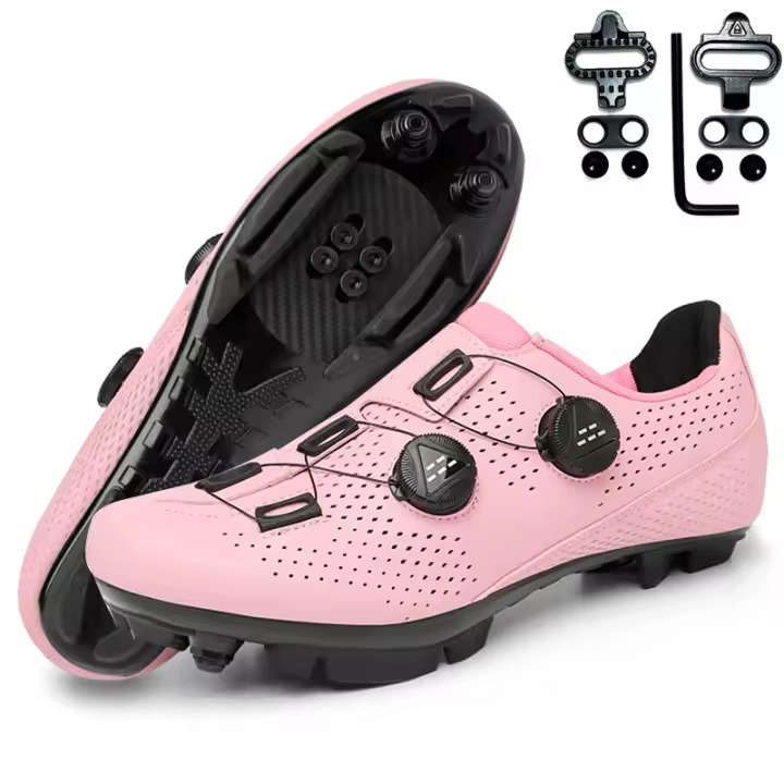 Zapatos De Ciclismo MTB Para Mujer Zapatillas De Bicicleta Con Cleat Zapatillas De Carreras De Montaña Calzado Deportivo Para Adultos Material Superior Sintético Suela De Nylon - 1