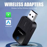 Adaptador Inalámbrico 2 En 1 Para Android Auto Y CarPlay Bluetooth 5.2 WiFi Control De Voz OEM Compatible Con Coches Y Motores - details 7