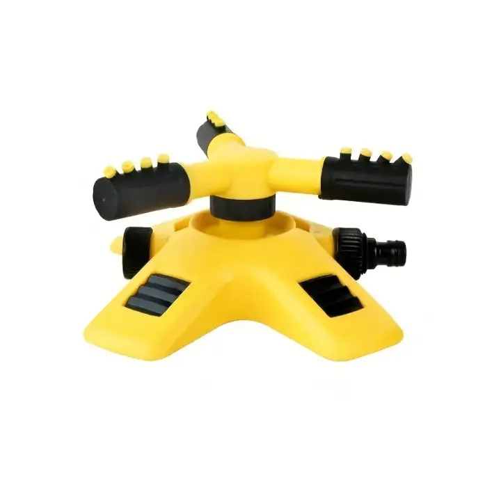 1pc Regador Automático De 360 Grados Para Jardín Y Nursery Regador Rotativo Para Flores Y Plantas Con Tres Puntas - 1