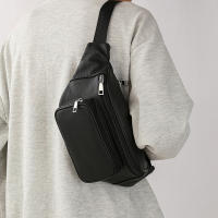 Bolsa De Cintura Para Hombre De Cuero Genuino 100% Mini Viaje Fanny Pack Bolsa De Cinturón De Cuero Para Teléfono Móvil Estilo Casual - details 9