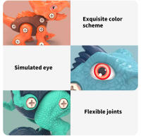 Juguete DIY De Dinosaurio Con Taladro Eléctrico Y Bloques De Construcción Para Armar Y Construir Para Niños Mayores De 7 Años - details 5